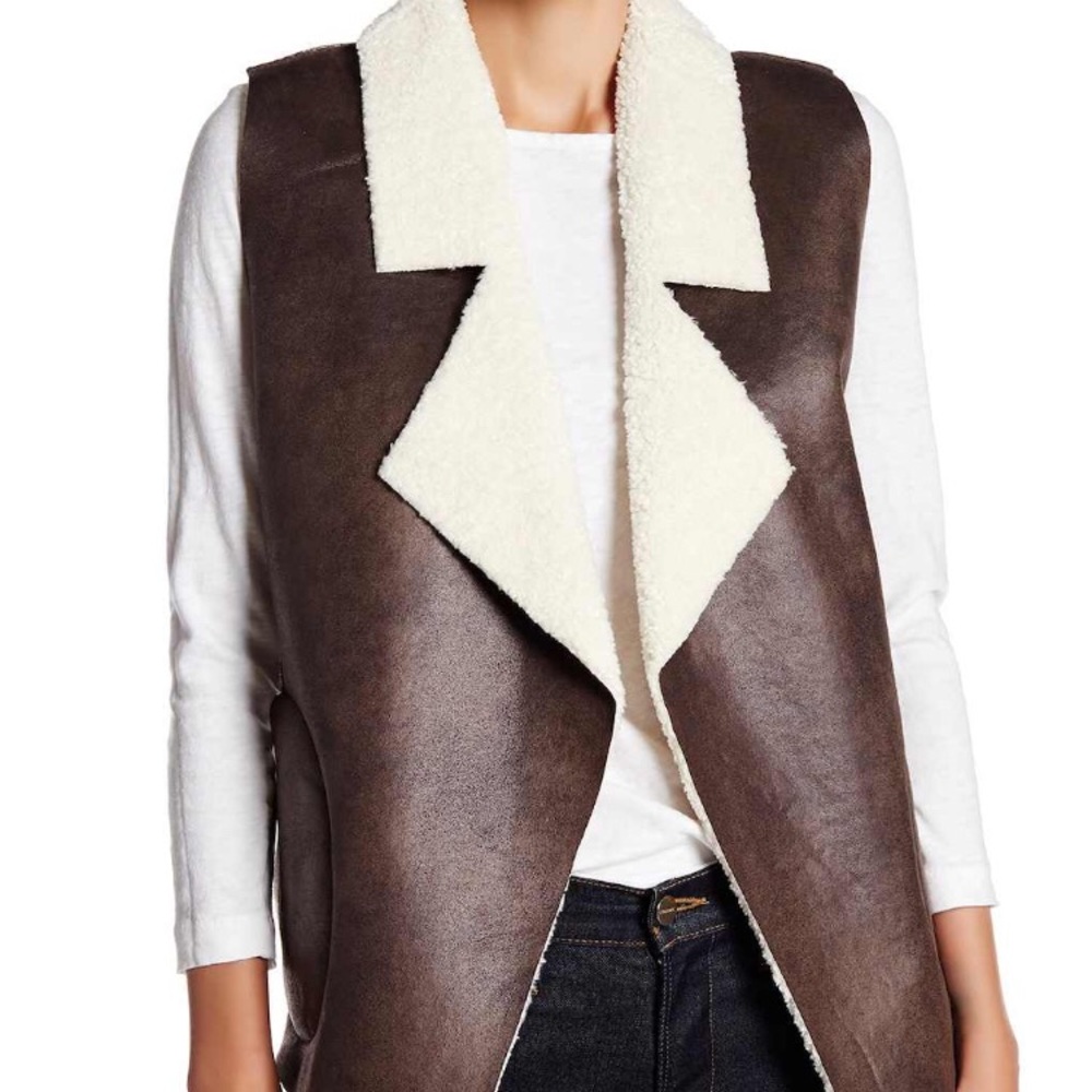 French Connection Faxu Vest Size XS